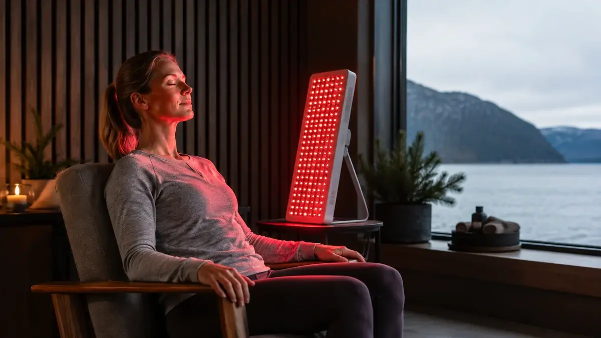 Rødlysterapi lampe
